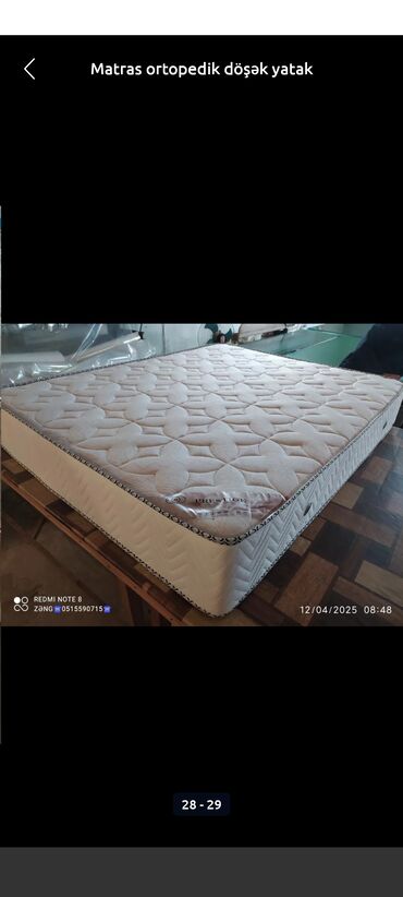 Matraslar: Yeni, Ortopedik matras, İki nəfərlik — 13
