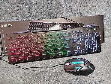 🧑‍💻Новый Игровой комплект ASUS: полноразмерная клавиатура + проводная