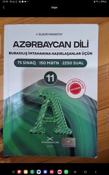 5 ci sinif azərbaycan dili kitabi yukle pdf: Azərbaycan dili 11-ci sinif, 2024 il