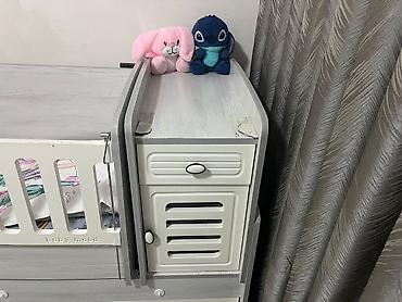 usaq sebeti type 0: Çarpayı-tipli uşaq beşiyi – “baby mood” kombinə model - Rəng: açıq — 5