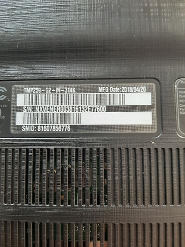 старый samsung: Ноутбук Acer - Серия: TMP259 (этикетка: TMP259-G2-M-314K) - Дата — 1