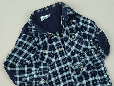 Shirt 1.5-2 years, condition - Very good, pattern - Cell, color - Light blue