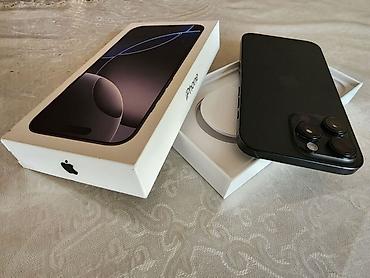 IPhone 16 Pro Max, Б/у, 256 ГБ, Черный, Коробка, 85 %