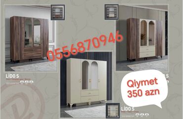 Dolablar: Yeni, Açılan, 3 qapılı Düz dolab, Qarderob, paltar dolabı, Azərbaycan — 29