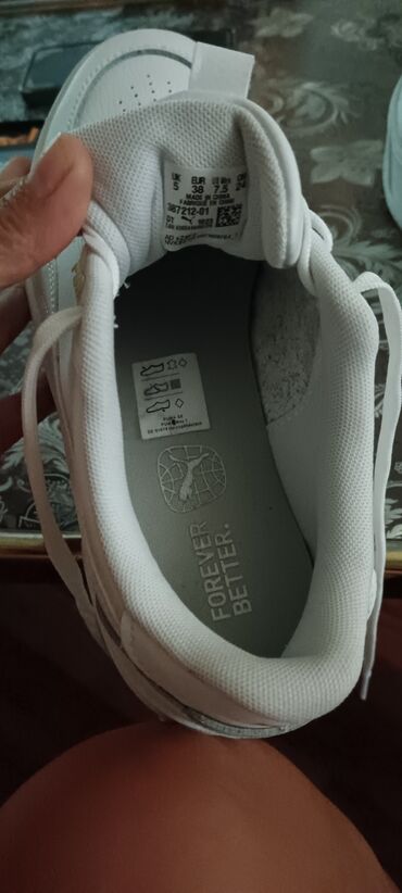 Women's Sneakers and athletic shoes: Puma ženske patike – bele kožne sneakers - Model sa podignutim — 8