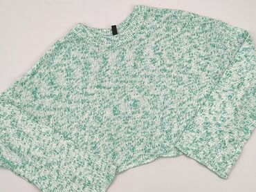 bluzki zielone eleganckie: Sweter, H&M, M, stan - Bardzo dobry