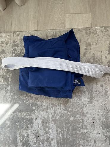 төө куш: Кимоно для дзюдо/джиу‑джитсу Adidas, синий цвет. Качество хорошее — 3