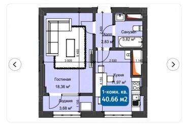 Продажа квартир: 1 комната, 41 м², Элитка, 13 этаж, ПСО (под самоотделку)