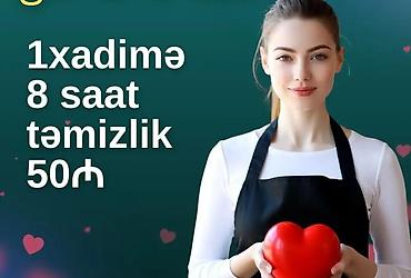 paketleme iş: Saatlıq təmizlik və köməkçi xidməti - Saatlıq təmizlik paketləri: • — 8
