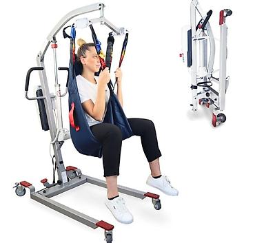 arabası: Elektrikli xəstə qaldırıcı (patient lift) – ev və müəssisələr üçün — 1