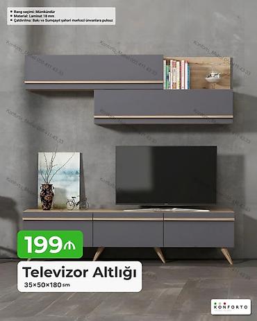 mebel ustu: Mebel: Televizor Altlığı və Divar Dolabları Dəsti - Ölçü (altlıq) — 1