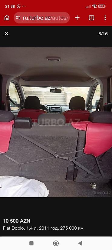 zapi maşin: Fiat Doblo: 1.4 l | 2011 il 275000 km Van/Minivan — 9