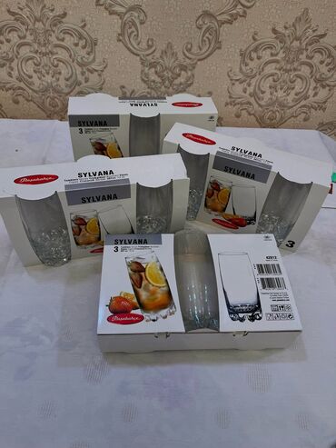 İçki üçün qablar: Stəkanlar, Şüşə, 12 ədədli dəst, 400 ml, Türkiyə
