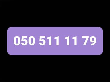 telefon sim: Nömrə: ( 050 ) ( 5111179 ), İşlənmiş