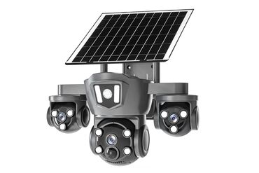 görüntülü kamera: Simsiz 4G sim kartl Solar ptz 2 kamera 360° 8mp/4K Çöl ṣəraiti ücün