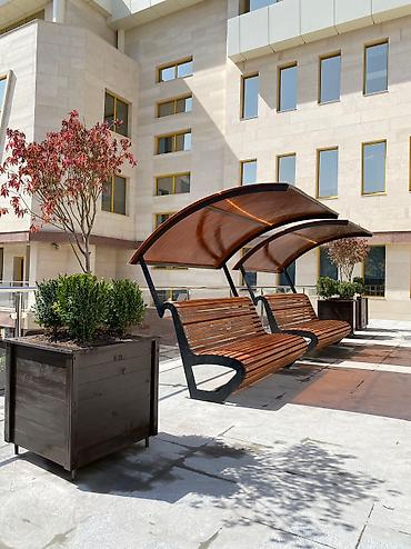 Скамейки: Скамейка Металл, Со спинкой — 37