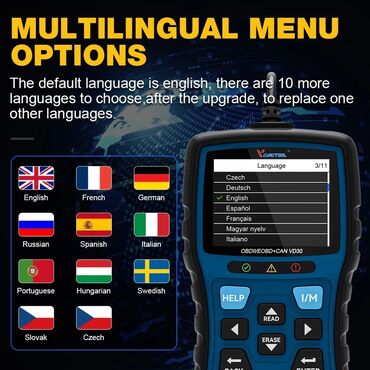 Alati za automobile: VDIAGTOOL VD30 OBD2, OBDII EOBD Scanner DTC Lookup Free Update, Auto — 5