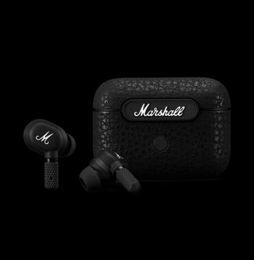 Микрофоны: Новый Беспроводные (Bluetooth) Наушники, Marshall, цвет - Черный