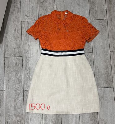 оранжевое платье: Детское платье, цвет - Оранжевый, Б/у