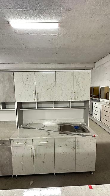 silver kitchen: Кухонный гарнитур, Новый, цвет - Белый, ДСП, Бесплатная доставка — 9