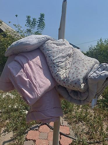Одеяла и пледы: Пуховые/синтепоновые одеяла и подушка комплектом. - Несколько одеял — 1