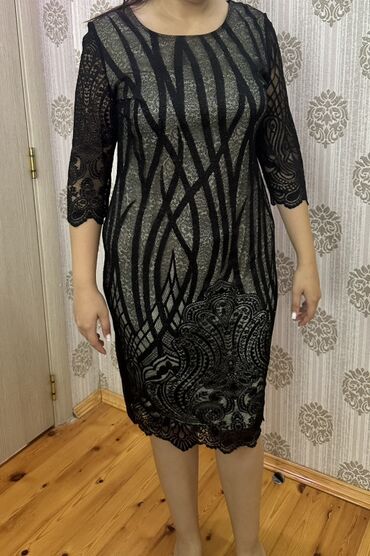 qarin ve bel piylerini eritmek: Вечернее платье, Миди, 2XL, 3XL