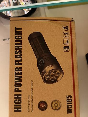 фонарь 124: Мощный ручной фонарик HIGH POWER FLASHLIGHT W5185 - Освещение: 8 — 1