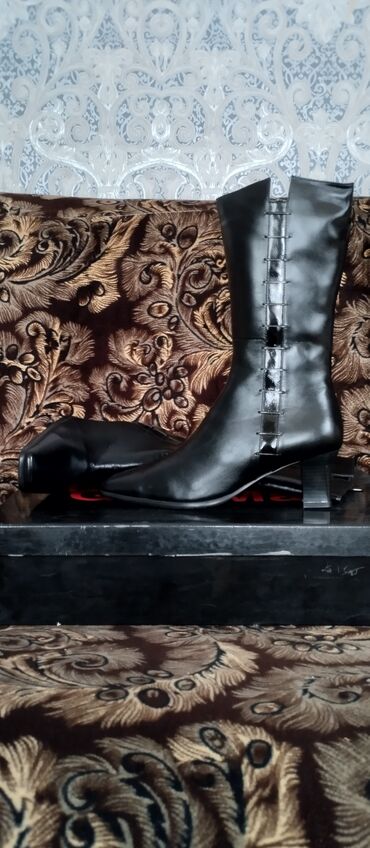 liman обувь производитель: Сапоги, 39, цвет - Черный