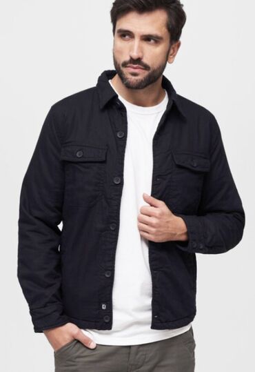 Другая мужская одежда: Батник утепленный. Brandit (Германия). Цвет: Черно-серый (как на фото) — 7