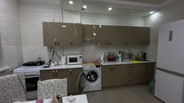 кухонная мебель в рассрочку: Ашкана гарнитуру, Колдонулган, түсү - Саргыч боз, Жыгач, Өзү алып кетүү