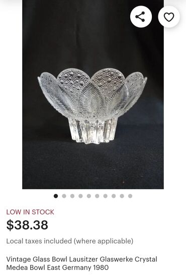 Ostalo posuđe: Bombonijera nova kristal,led kristal Nemacka iz 80ih. Bombonijera — 7