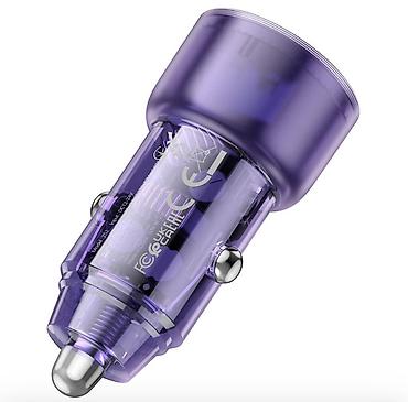 jack e4: Автомобильное зарядное устройство Hoco Z52 (Crystal Mini), 38 Вт - — 6