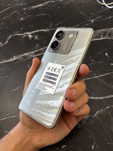 poco c61: Poco M7 Pro 5G, 256 GB, rəng - Gümüşü, Zəmanət — 4