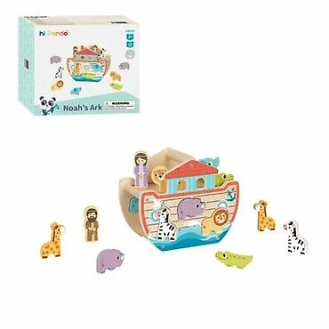 mini melissa: DRVENA IGRA NOINA ARKA 107/51599-50 Edukativna drvena igračka koja — 1