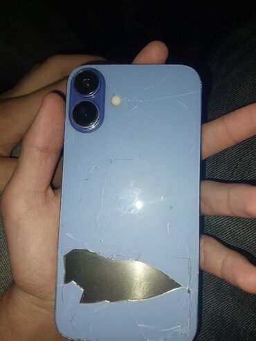 işləmiş soyuducu: IPhone 16, 64 GB, Blue Titanium, Face ID