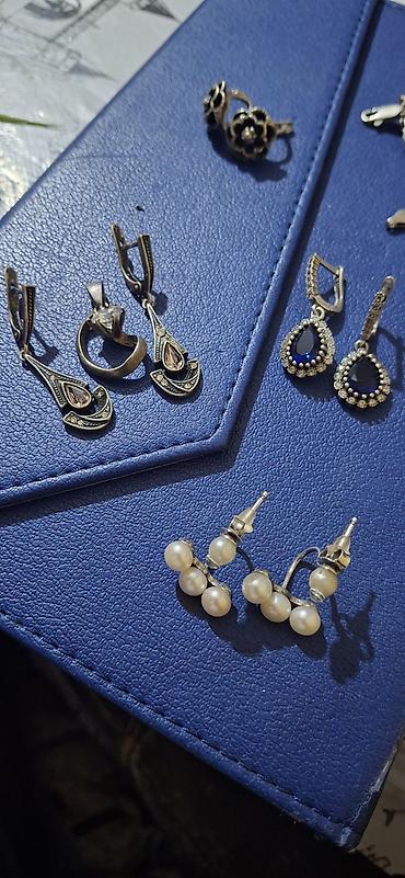 Zərgərlik əşyaları: Sırğa, Swarovski, Gümüş, 925 g, Ünvandan götürmə — 7
