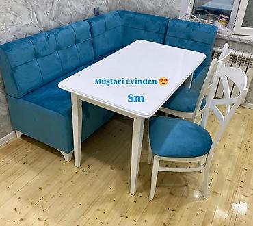 Divan və masa dəstləri: Künc divan, Mətbəx üçün, Açılmayan — 11