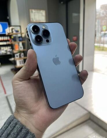 Apple iPhone: IPhone 13 Pro, Б/у, 256 ГБ, Голубой, Коробка, 78 %