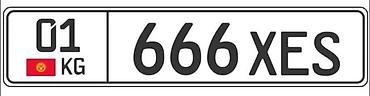 Красивый автомобильный госномер формата Кыргызстана: серия «666 XES» at lalafo.kg Красивый автомобильный госномер формата Кыргызстана: серия «666 XES»