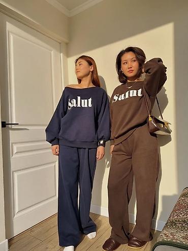 Брючные костюмы: Свободные костюмы “Salut” + пальто-халат Костюм “Salut” - — 1