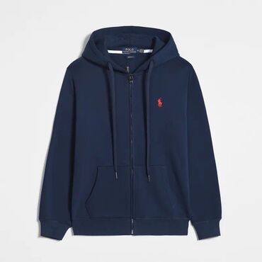 дубленка с капюшоном: Мужская толстовка, Стандарт, M (EU 38), L (EU 40), Polo Ralph Lauren, Новый, цвет - Синий