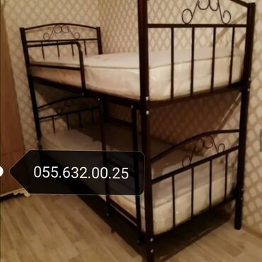 Sifarişlə çarpayılar: Birnəfərlik, Bazasız, Ödənişli matras, Siyirməsiz, Ukrayna, Metal — 17