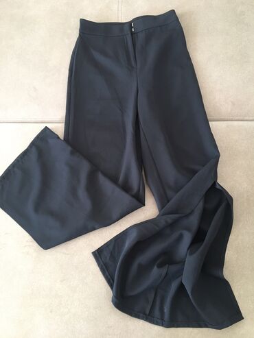женские желтые брюки: Брюки M (EU 38), цвет - Черный
