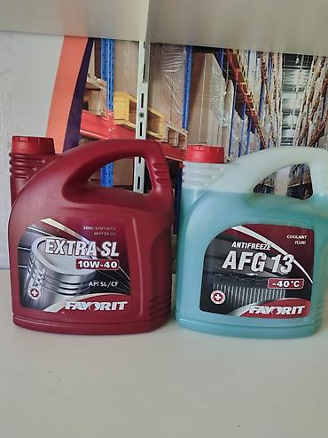 alpine 10w40: Favorit 10w40 SL/CF 5 lit + 4 litr Antifriz cemi 50 azn Catrilma var — 1