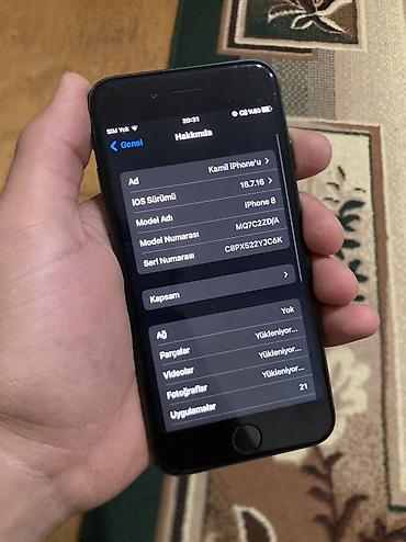 ipad pro 2018: IPhone 8, 256 GB, Jet Black, Barmaq izi, Simsiz şarj — 6