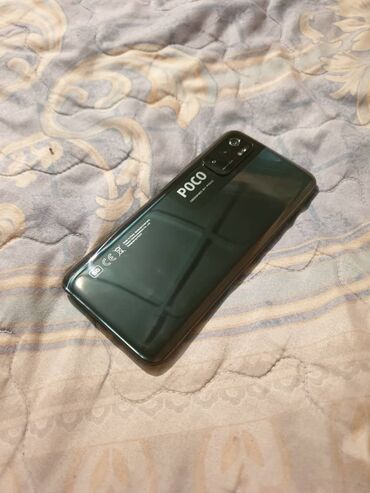 телефон j5: Poco M3 Pro 5G, Колдонулган, 64 ГБ, түсү - Боз, 2 SIM