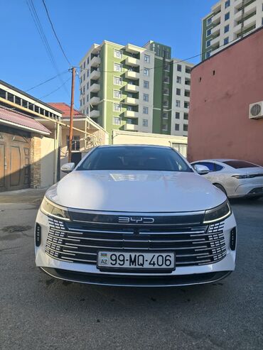 BYD: BYD Qin Plus (plug-in hibrid sedan) - Kuzov: liftbek tipli sedan, ağ — 1