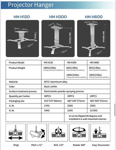 Proyektorlar: Yeni Stasionar Proyektor Pulsuz çatdırılma, Ödənişli çatdırılma, Rayonlara çatdırılma — 16