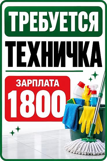 Мейманканалар, кафелер, ресторандар: Талап кылынат Тазалоочу, Төлөм: Күнүмдүк — 1