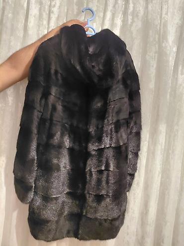qar geyimi: Femina brendi qadın xəz kürkü - Rəng: tünd qara/şokolad tonları — 2